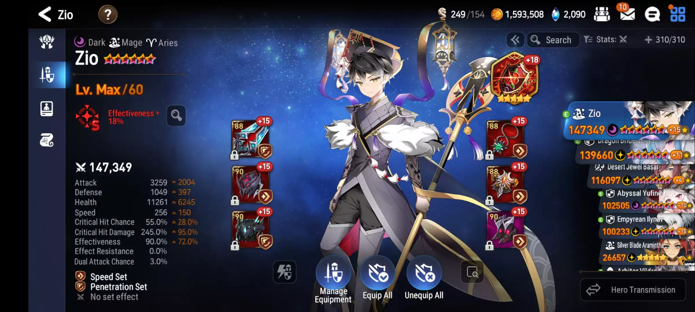 Ảnh 31ml đẹp hot meta ilynav dbsenya Collab limited như hình 200 gear 90  Max spd 303 Os all hunt Auto rift tốt Đã clear hết abyss Arena Champ Nhiều gear score cao